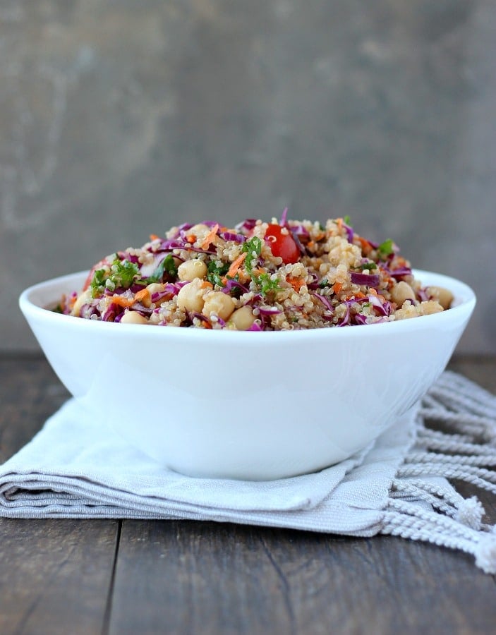 This Asian Quinoa Salad is packed with nutrient rich ingredients, so tasty and fresh you can not turn it down! gardeninthekitchen.com