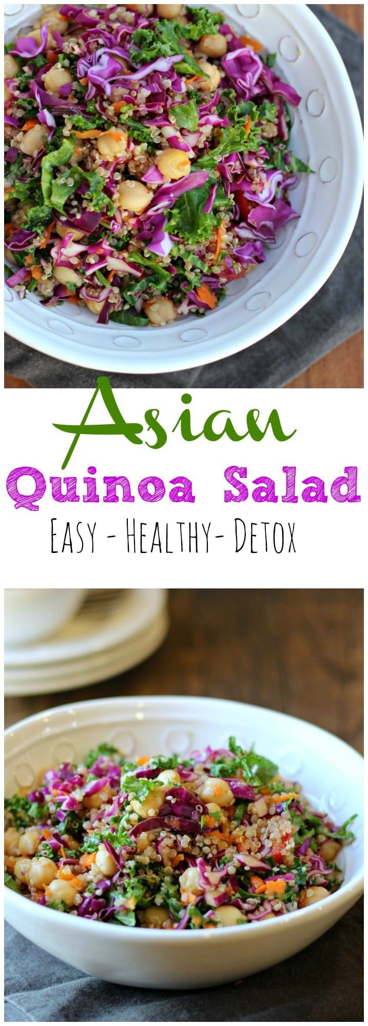 This Asian Quinoa Salad is packed with nutrient rich ingredients, so tasty and fresh you can not turn it down! gardeninthekitchen.com