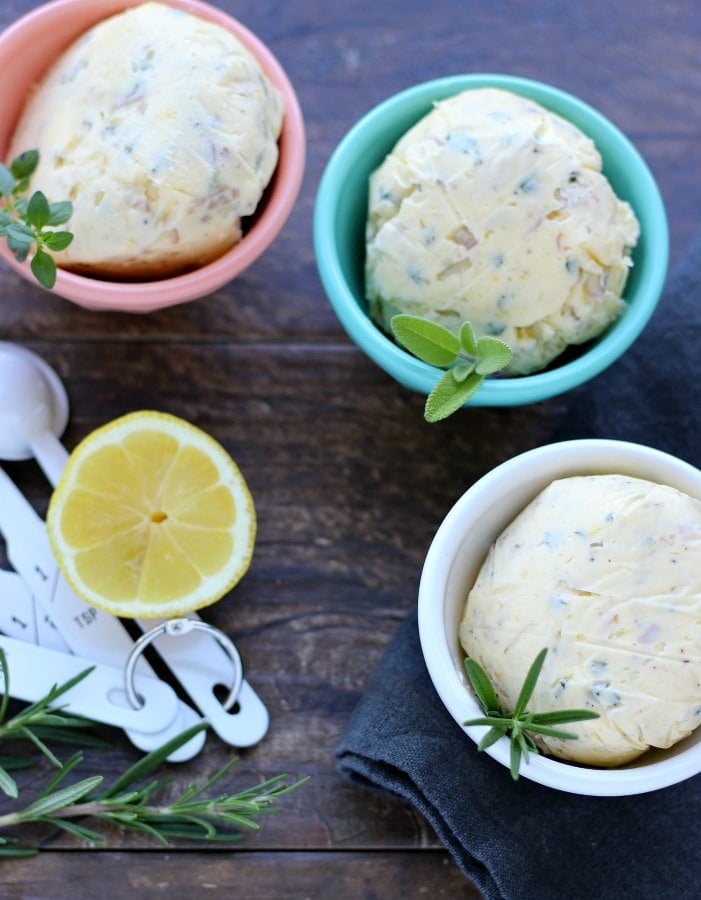 This Herb Butter is a convenient way to quickly add flavor to your cooking | gardeninthekitchen.com