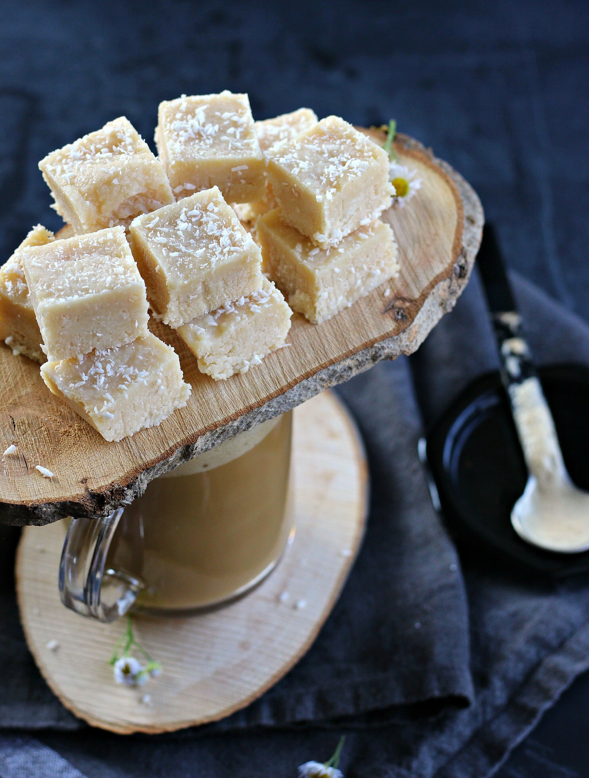 Vegan and Gluten-free, these DELICIOUS Toasted Coconut Fudge only takes 10 minutes to make! gardeninthekitchen.com