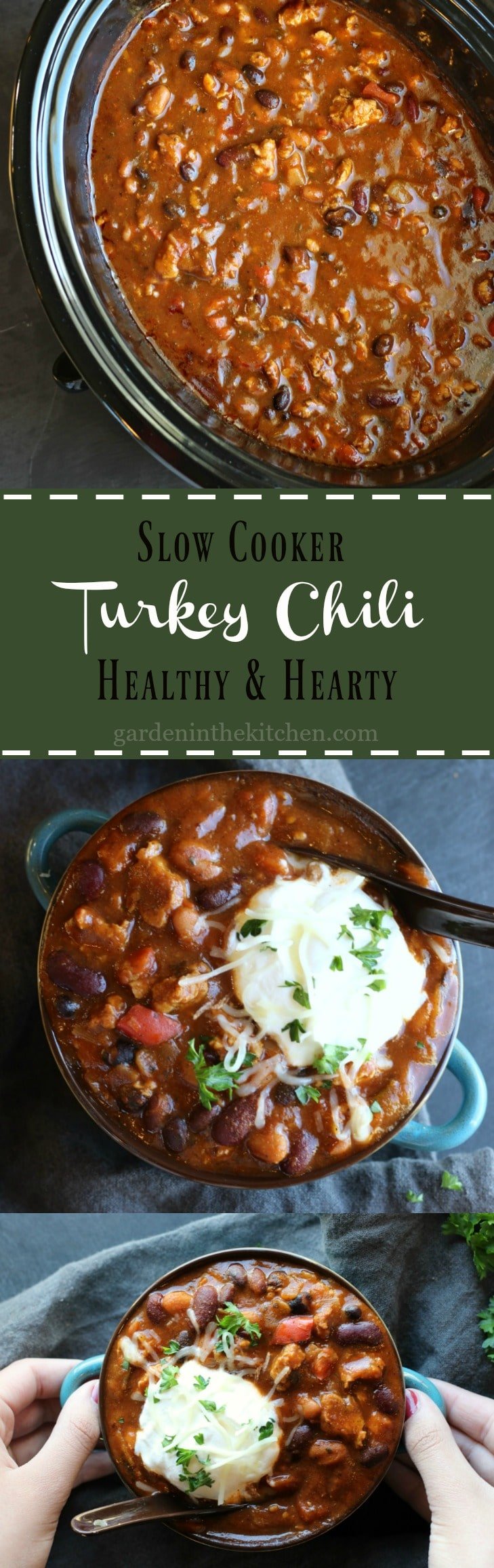Slow Cooker Turkey Chili (UPDATED WITH INSTANT POT INSTRUCTIONS!)