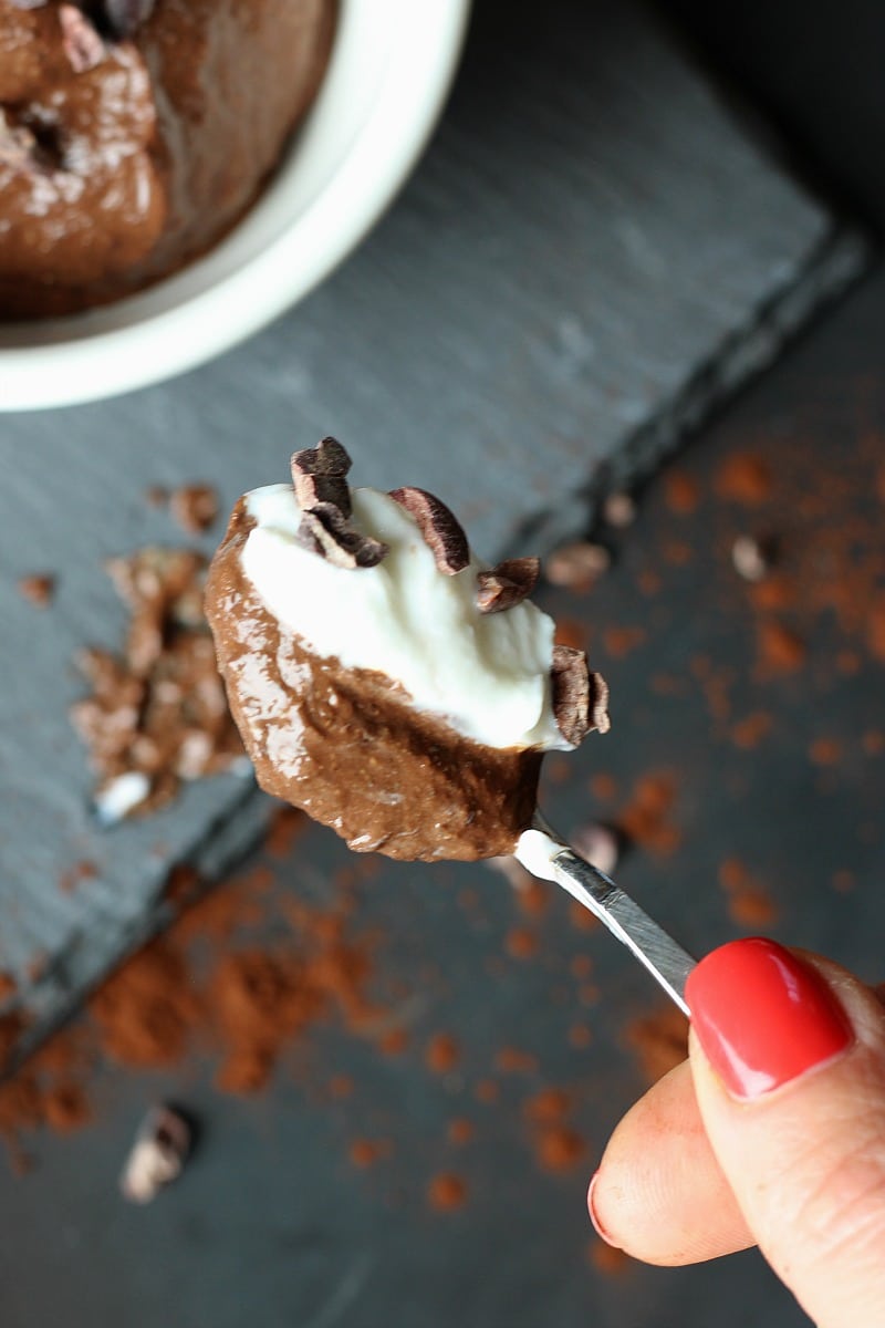 Chocolate Chia Pudding ( Vegan + Gluten-free )