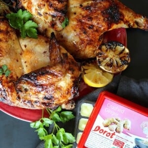 Grilled Split Chicken with Dorot Ginger & Honey