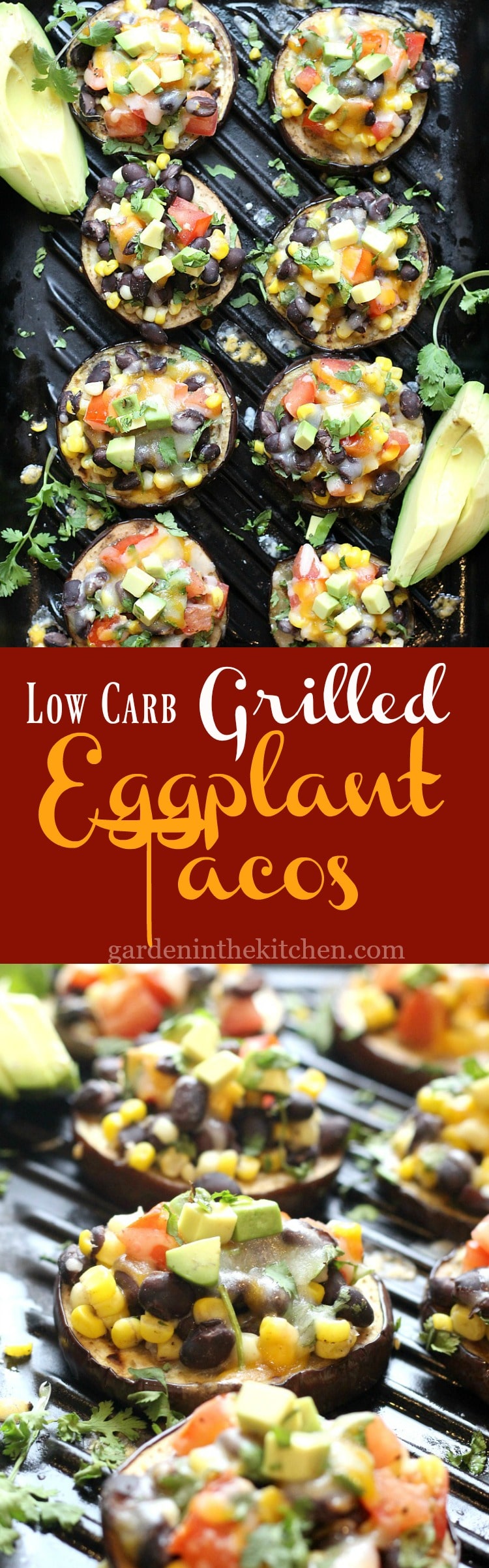 Low-Carb Grilled Eggplant Tacos 