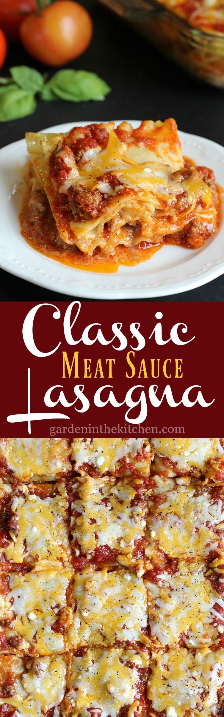 Classic Meat Sauce Lasagna