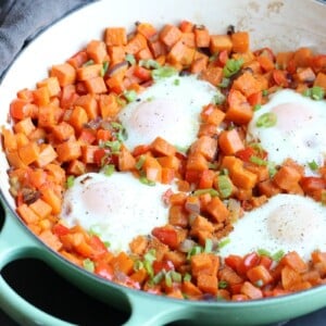 Sweet Potato Breakfast Hash & Eggs