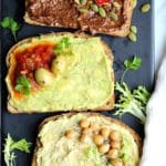 Chocolate Hummus Avocado Toast 3-Ways | Garden in the Kitchen