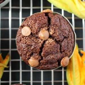 Double Chocolate Zucchini Muffins (Gluten-Free) | Garden in the Kitchen