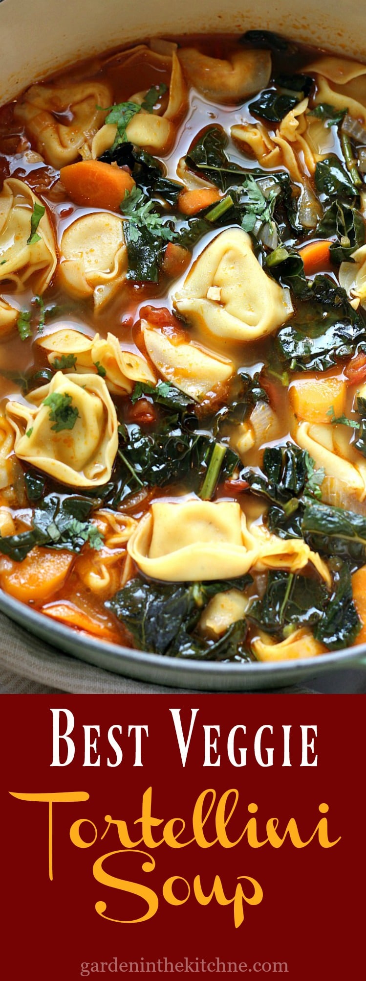 BEST Veggie Tortellini Soup | Garden in the Kitchen