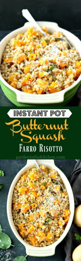 Butternut Squash Farro Risotto | Garden in the Kitchen