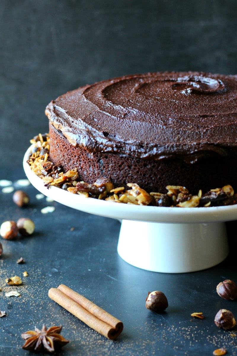 Chocolate Espresso Hazelnut Cake | Garden in the Kitchen