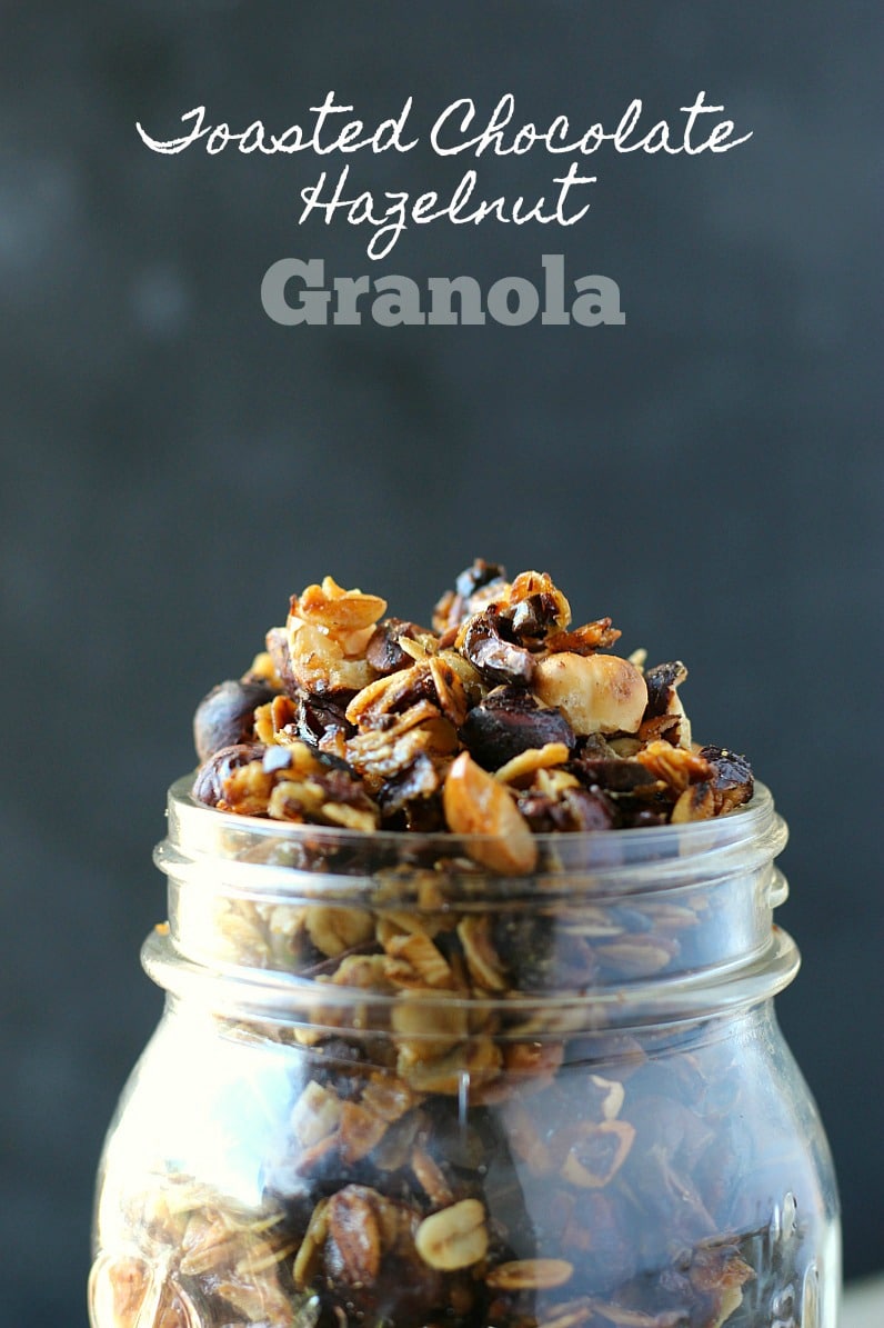 Toasted Chocolate Hazelnut Granola | Garden in the Kitchen