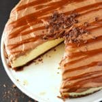 Instant Pot Chocolate Caramel Cheesecake | Garden in the Kitchen