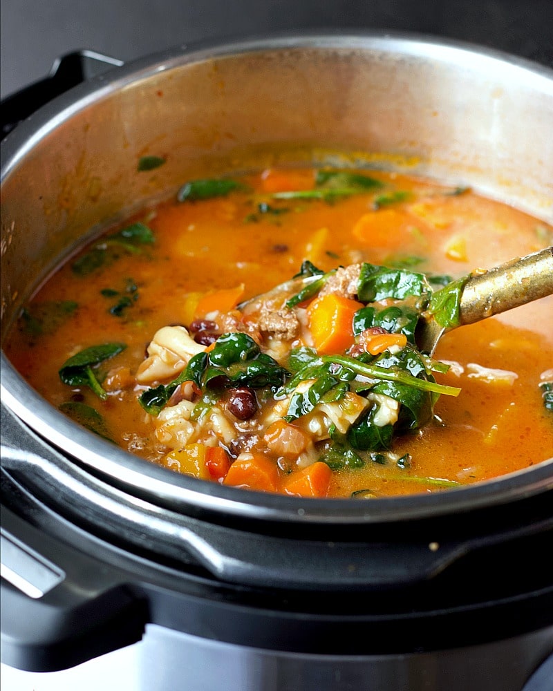 Instant Pot Beef & Vegetable Soup | Garden in the Kitchen 
