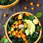 Roasted Brussels and Butternut Squash Kale Salad