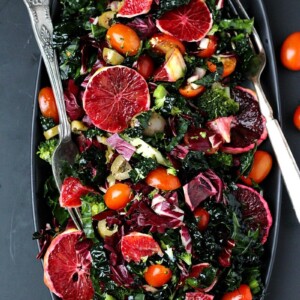 Winter Retreat Blood Orange Kale Salad | Garden in the Kitchen