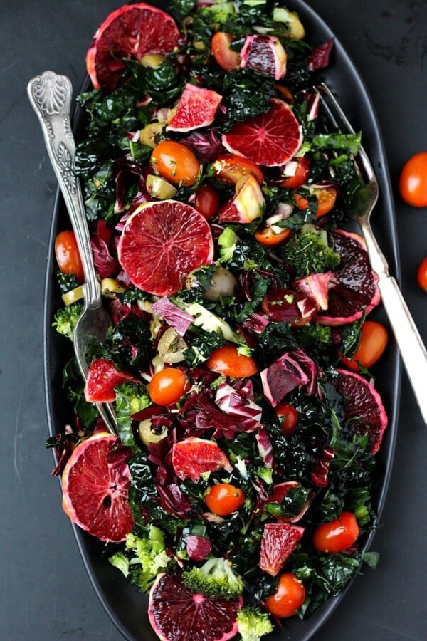 Winter Retreat Blood Orange Kale Salad | Garden in the Kitchen