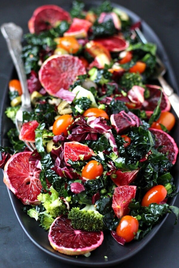 Winter Retreat Blood Orange Kale Salad | Garden in the Kitchen