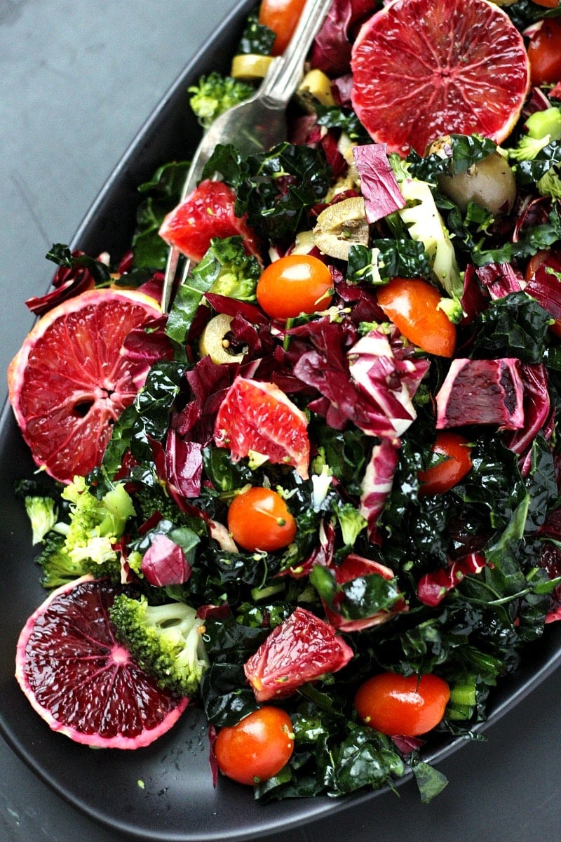 Winter Retreat Blood Orange Kale Salad | Garden in the Kitchen 