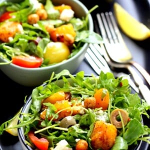 Roasted Butternut Squash Arugula Salad