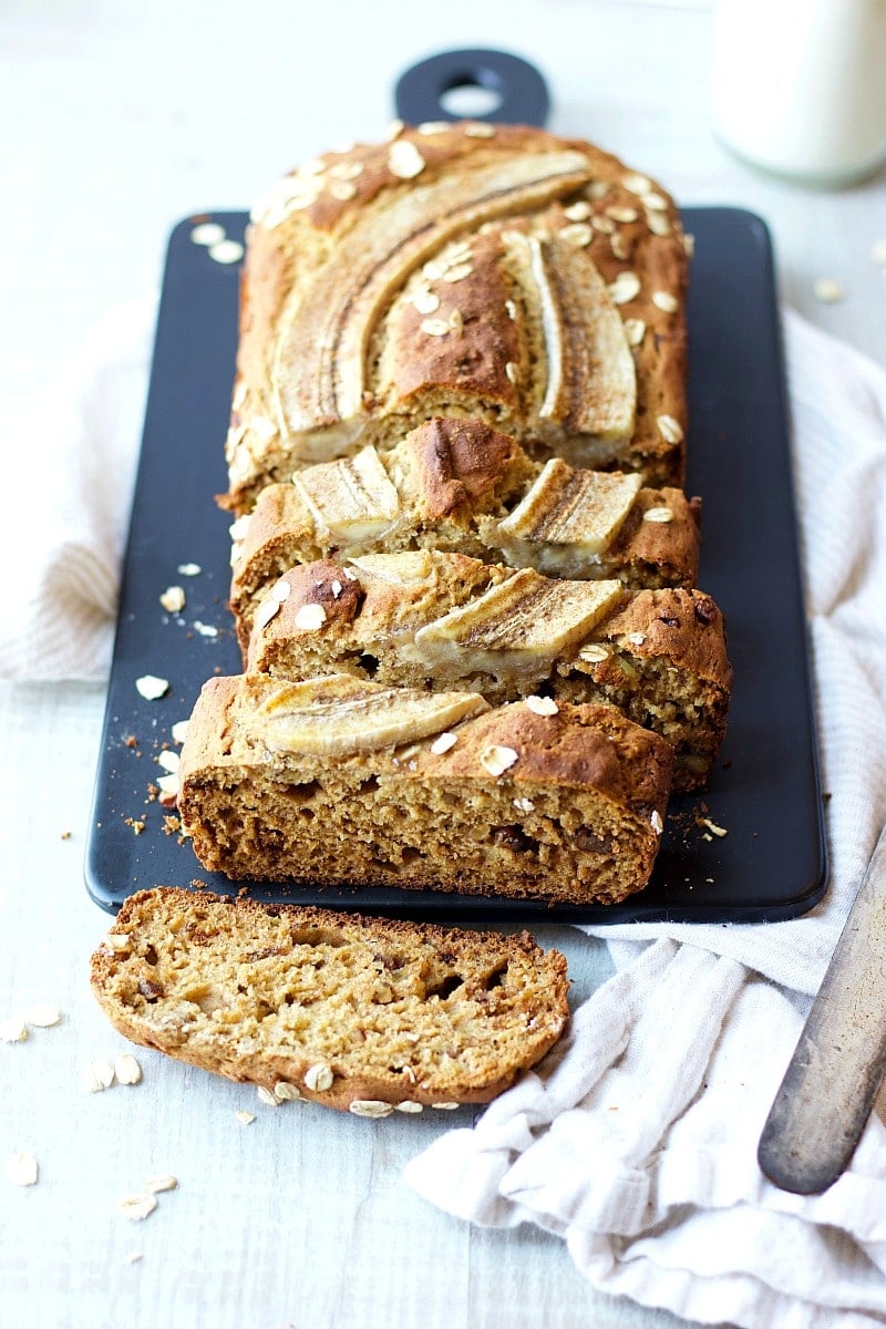 Homemade Banana Bread with Candied Walnuts (Gluten-Free!)