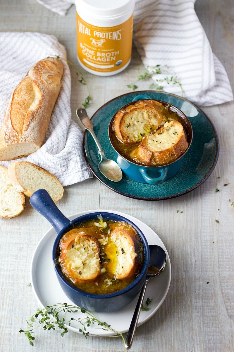 Instant Pot French Onion Soup with Beef Broth Collagen