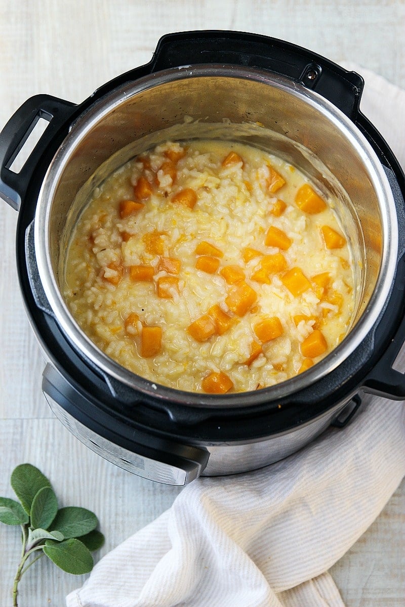 Rice and squash in an Instant Pot 