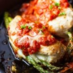 Baked Parmesan Chicken {Asparagus Stuffed}