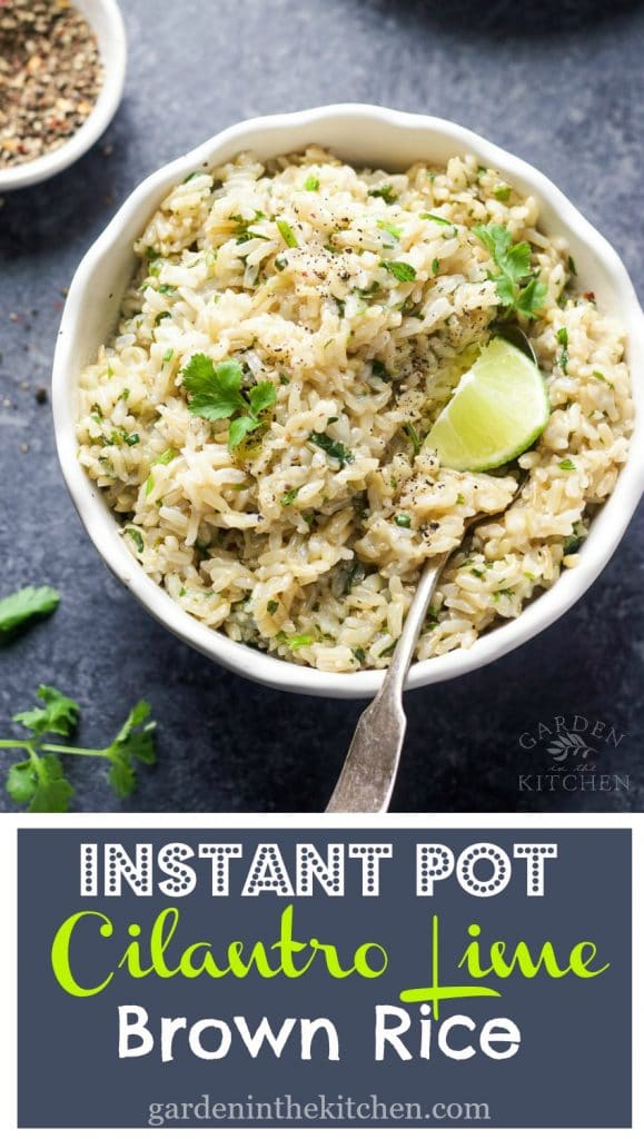 Instant Pot Cilantro Lime Brown Rice