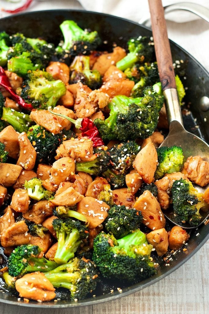 Healthy Asian-style Chicken Broccoli Stir Fry recipe that is free of soy and gluten, also Paleo and Whole30 approved!