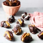 Pitted Dates with Almond Butter for Stuffing