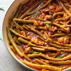 mediterranean braised green beans