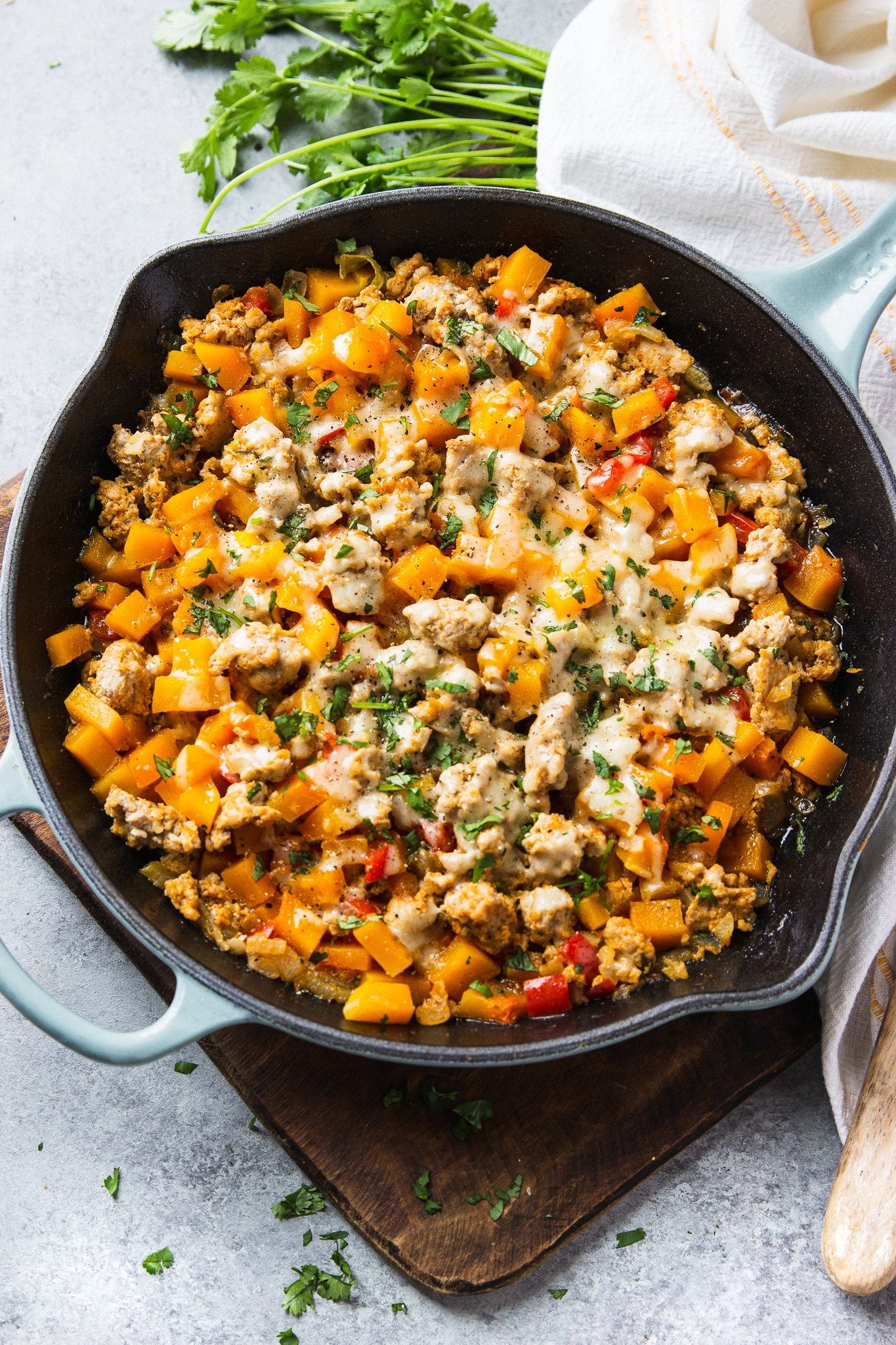 Ground Turkey Butternut Squash Skillet Garden in the Kitchen