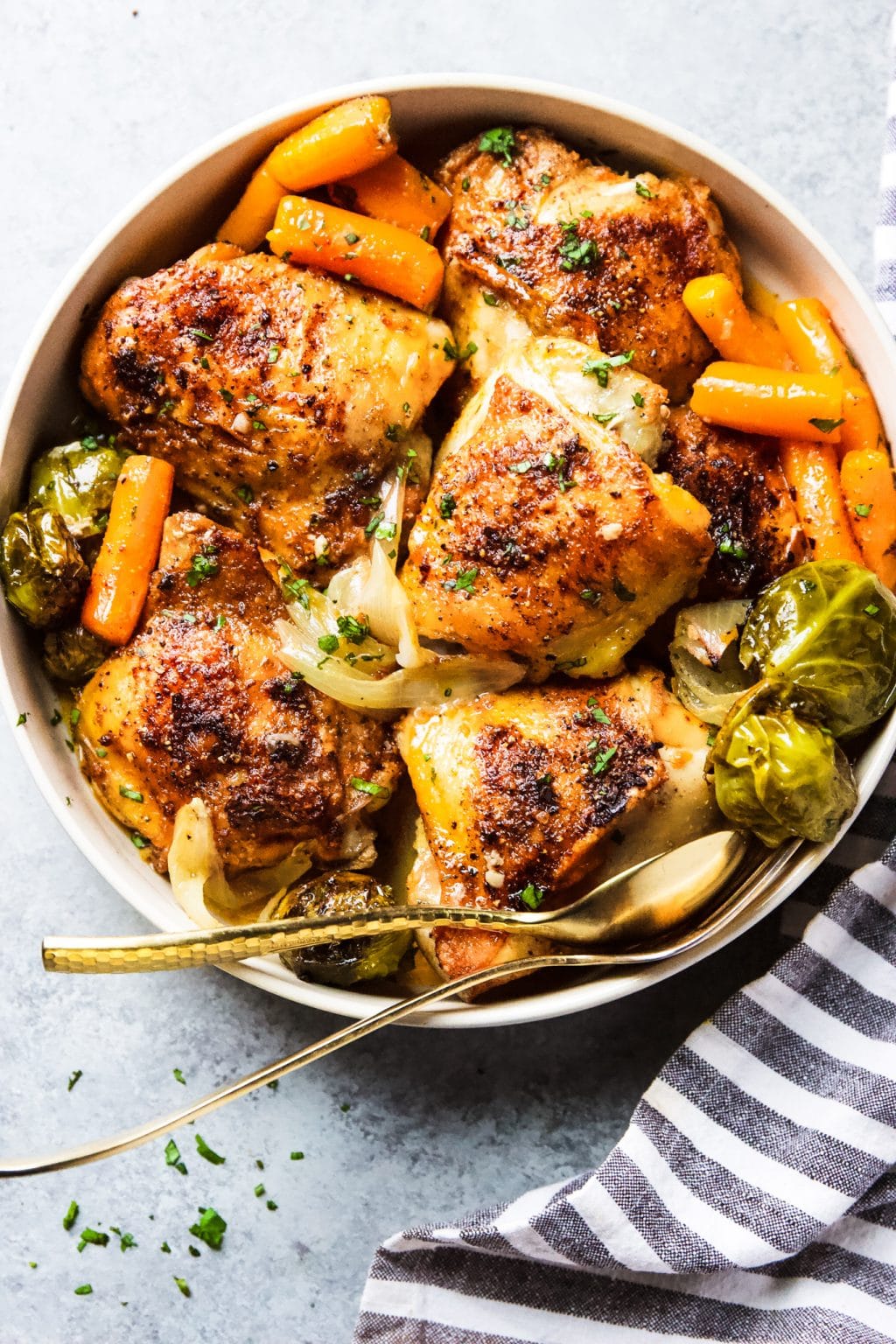 Sheet Pan Chicken Thighs with Vegetables | Garden in the Kitchen