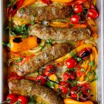 sheet pan sausage and peppers