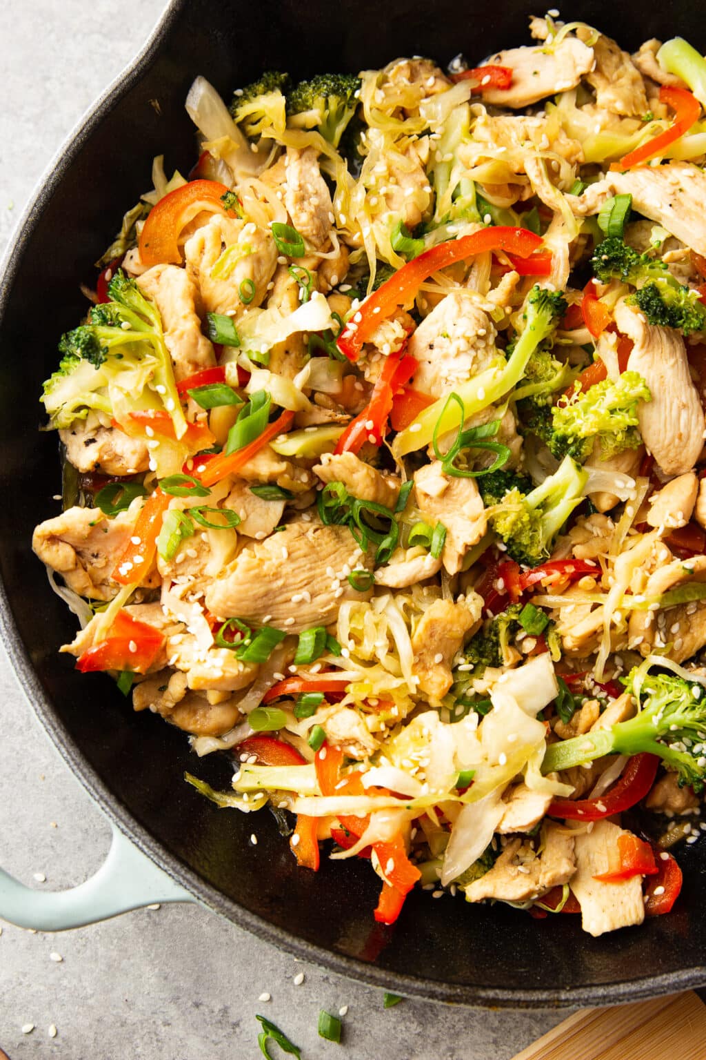 Healthy Chicken Cabbage Stir Fry Garden In The Kitchen