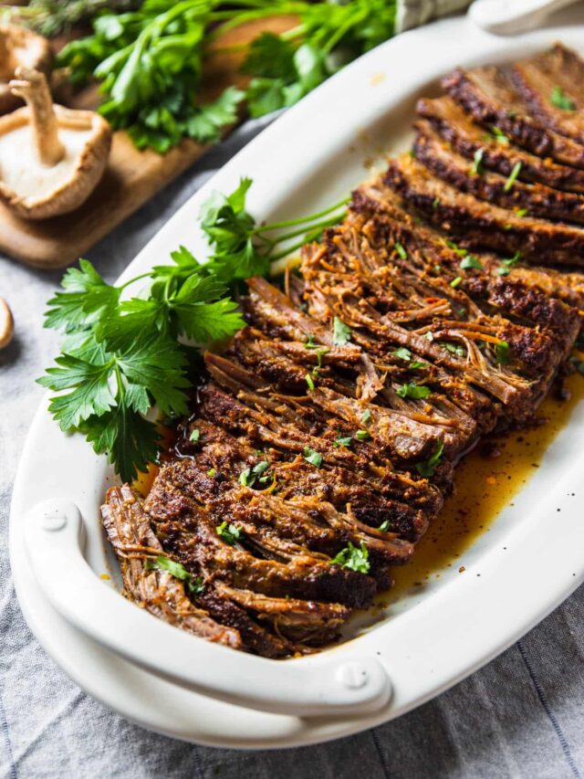 Slow Cooked Oven Roasted Beef Brisket | Garden in the Kitchen