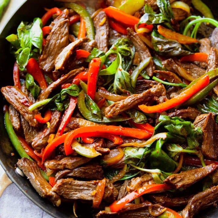 Thai Basil Beef Stir Fry | Garden in the Kitchen