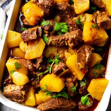 carne de panela com batatas beef stew