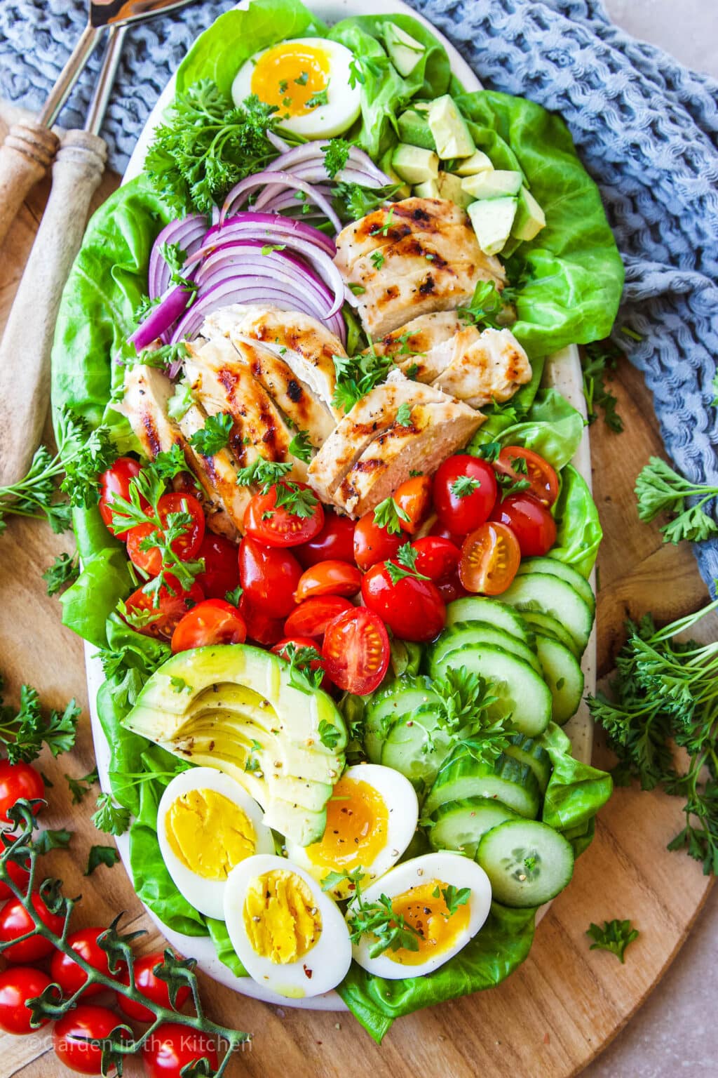 Keto Chicken Cobb Salad | Garden in the Kitchen