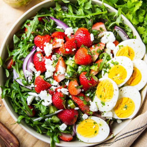 Strawberry Arugula Feta Salad 