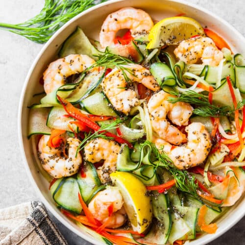 Cucumber Shrimp Salad - Kitchen Skip