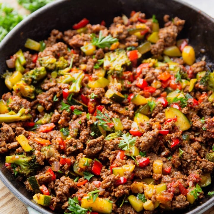 Ground Beef Veggie Skillet Recipe | Garden in the Kitchen