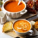 tomato soup with homegrown tomatoes