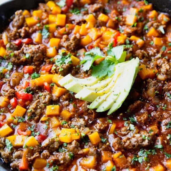 Ground Beef Butternut Squash Skillet | Garden in the Kitchen