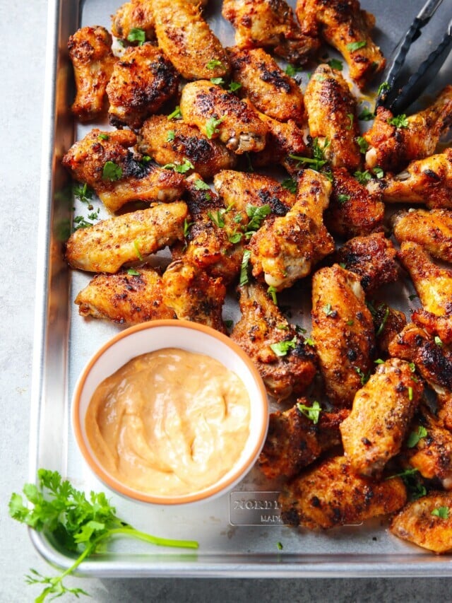 Dry Rubbed Oven Baked Chicken Wings