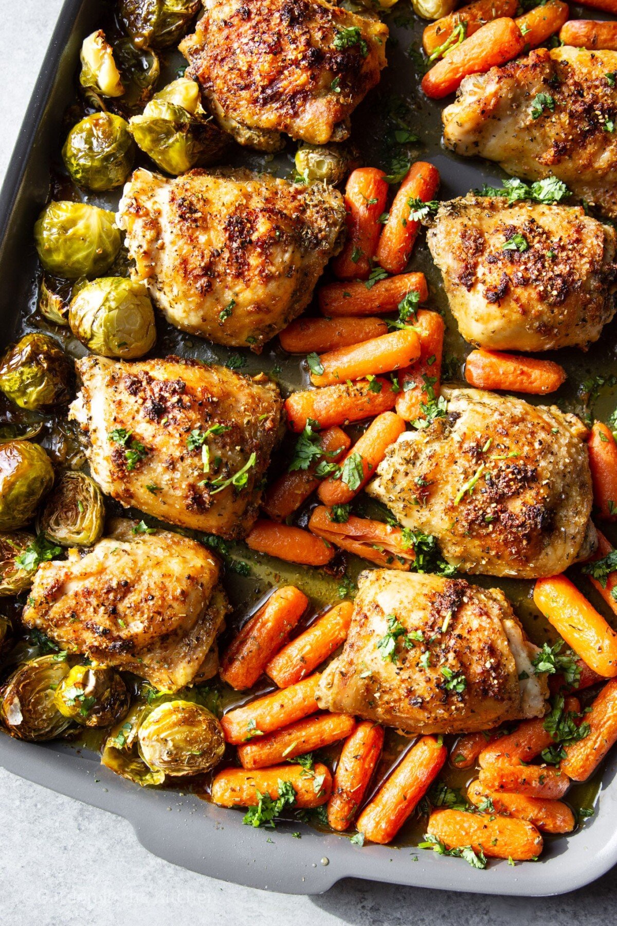 Sheet Pan Chicken Thighs with Vegetables | Garden in the Kitchen