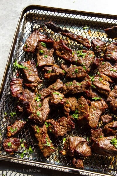 Air Fryer Steak Tips | Garden in the Kitchen