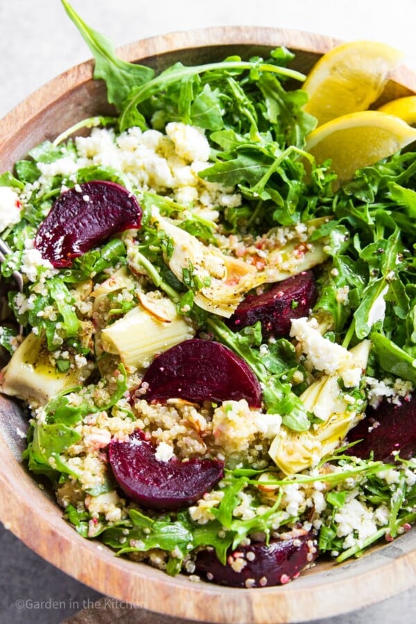 quinoa beetroot arugula salad