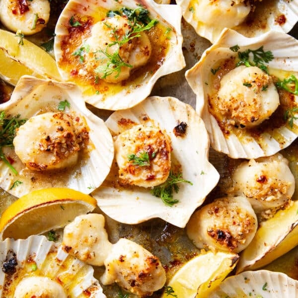 Sheet Pan Garlic Butter Scallops